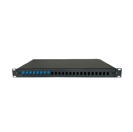 Кросс оптический Pro 1U-SC/APC-8-8-8 (RAL 9005)