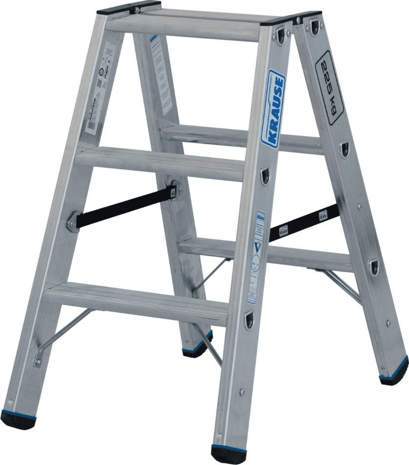 Двухсторонняя стремянка STABILO 2x3 ступ., 225 кг