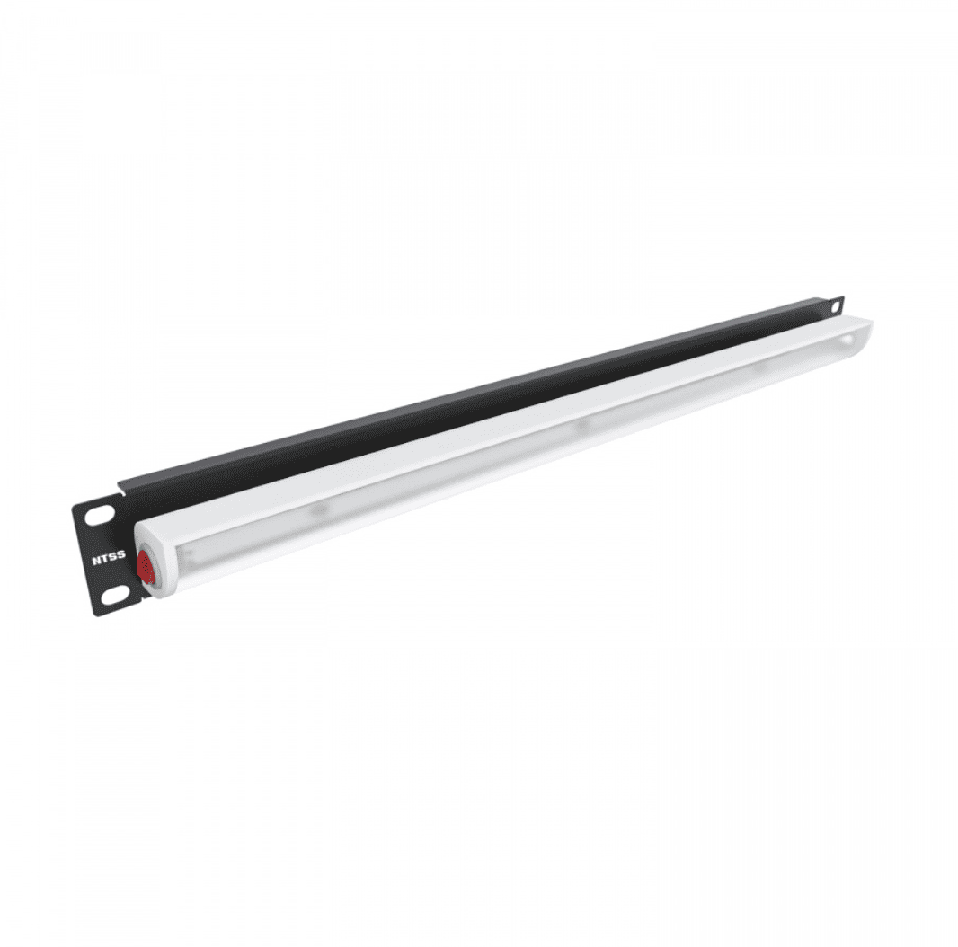 Панель осветительная NTSS, светодиодная (LED), крепление 19 1U, 220V, кабель 1.5м, немецкий стандарт, черный RAL 9005